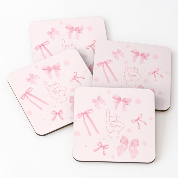 Item preview, "My pinkys up" with pink bows designed and sold by amanda3700.
