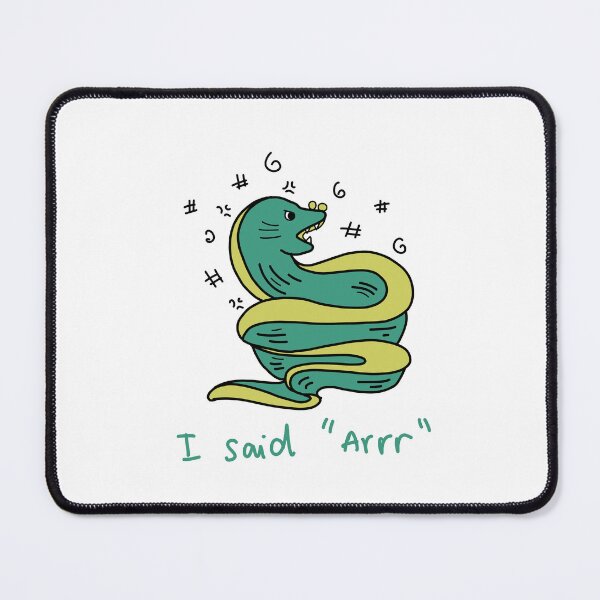 Item preview, Grumpy Moray Eel - I Said Arrr designed and sold by J-Mindful.