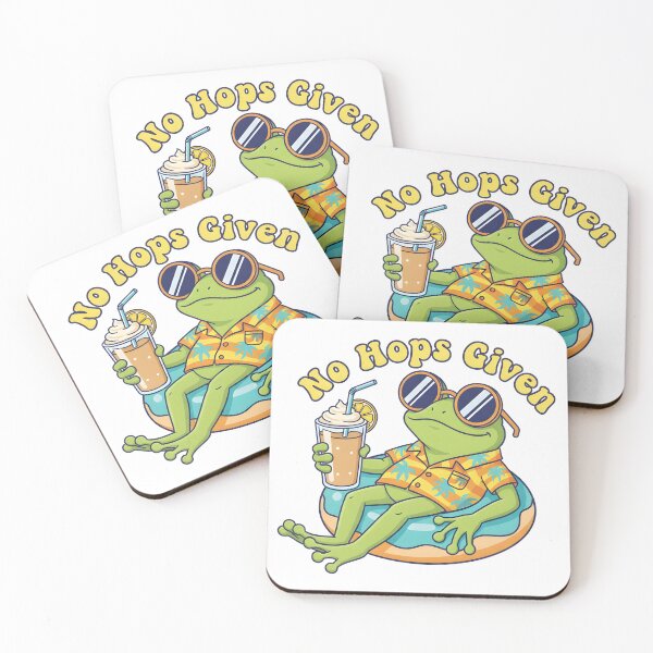 Item preview, No Hops Given Funny Coffee Frog Cartoon T-Shirt designed and sold by Uglyandcute.