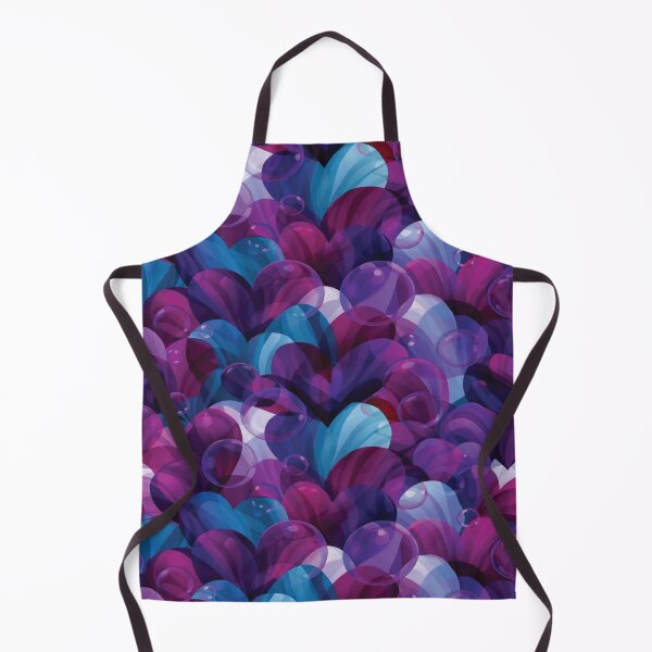 Item preview, Ethereal Violet and Blue Layered Heart Pattern designed and sold by DGtaLrtcom.