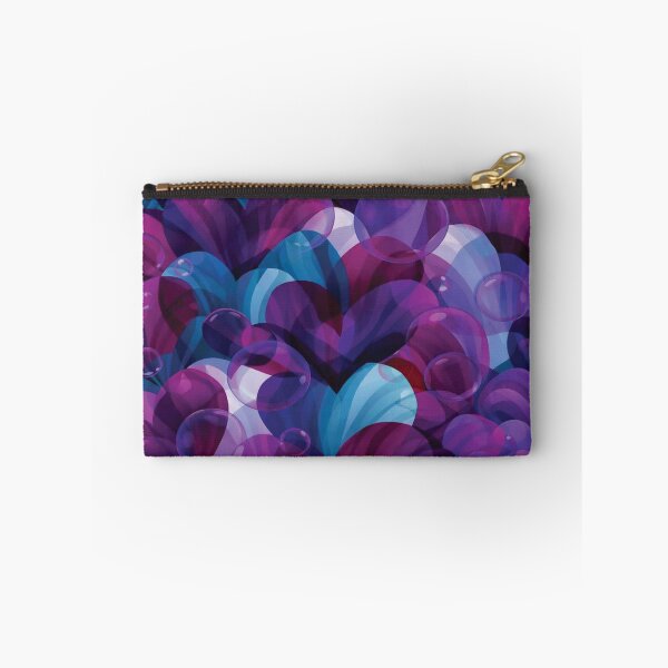 Item preview, Ethereal Violet and Blue Layered Heart Pattern designed and sold by DGtaLrtcom.
