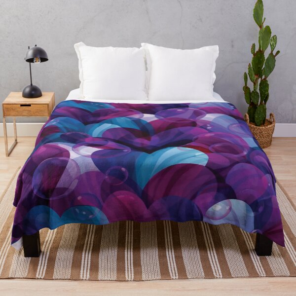 Item preview, Ethereal Violet and Blue Layered Heart Pattern designed and sold by DGtaLrtcom.