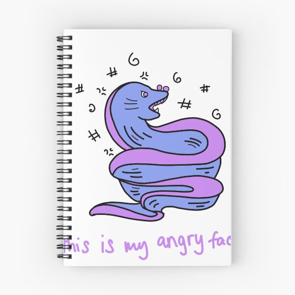 Item preview, Grumpy Moray Eel - This Is My Angry Face designed and sold by J-Mindful.