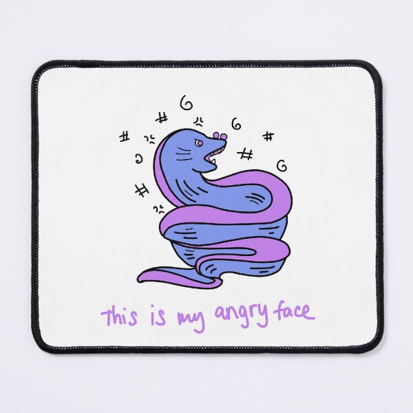 Item preview, Grumpy Moray Eel - This Is My Angry Face designed and sold by J-Mindful.