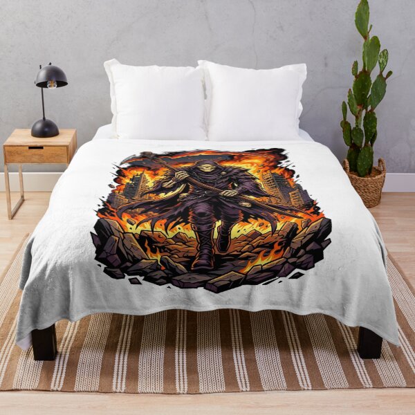 Item preview, Apocalyptic Grim Reaper Walking Through Massive City Explosions designed and sold by Tong4130.