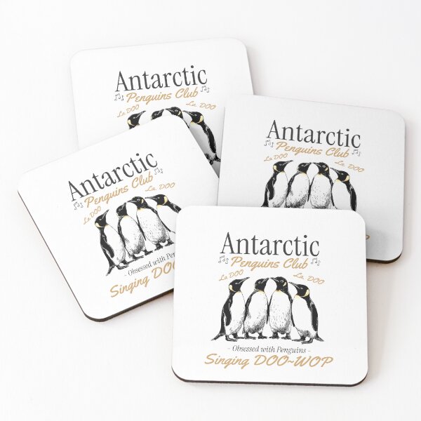 Item preview, Vintage Antarctic Penguins Club Singing Doo-Wop Essential T-Shirt  designed and sold by MKTreasures.