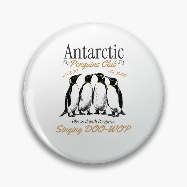 Item preview, Vintage Antarctic Penguins Club Singing Doo-Wop Essential T-Shirt  designed and sold by MKTreasures.