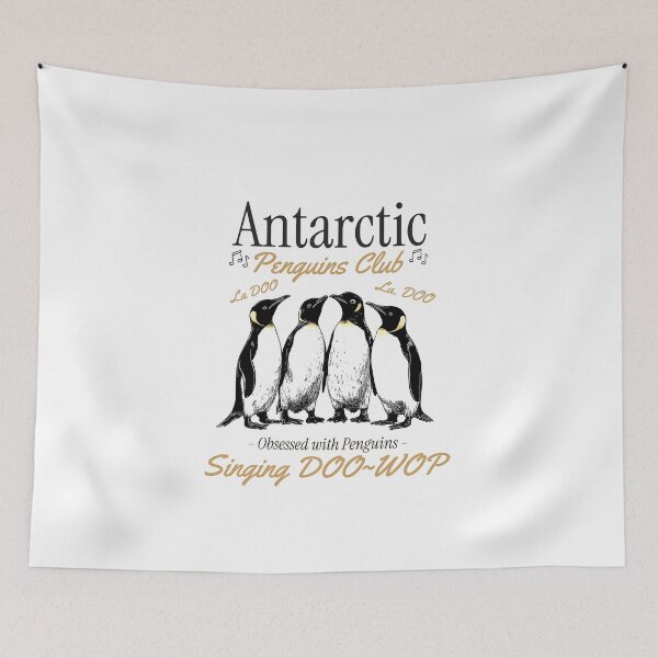Item preview, Vintage Antarctic Penguins Club Singing Doo-Wop Essential T-Shirt  designed and sold by MKTreasures.