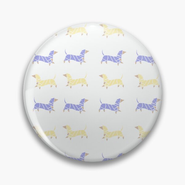 Item preview, Yellow and Blue Dachshund designed and sold by CrafterCrow.
