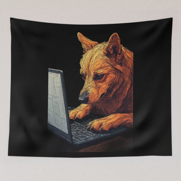 Item preview, Tech Programmer Dog designed and sold by UrbanPrts.