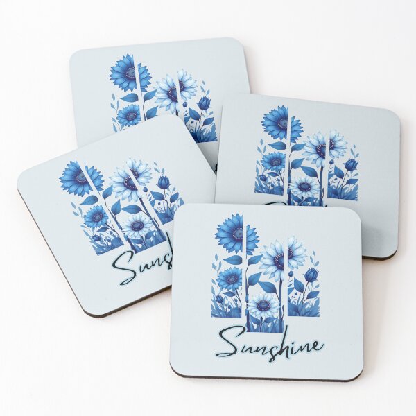 Item preview, Blue Sunshine: Luminous Sunflower Watercolor designed and sold by PriyaMagic.