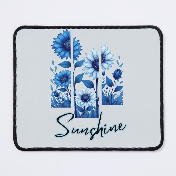 Item preview, Blue Sunshine: Luminous Sunflower Watercolor designed and sold by PriyaMagic.