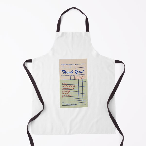 Item preview, Thank you pottery receipt designed and sold by Happyclayco.