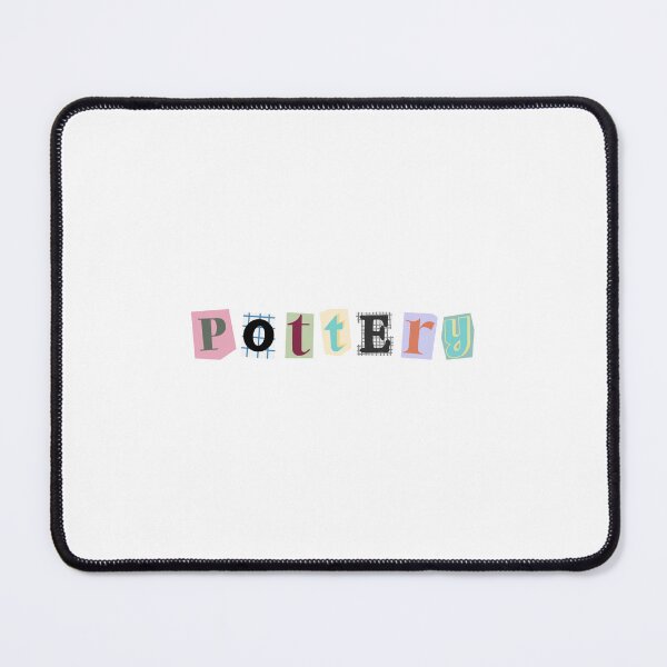 Item preview, Pottery sticker letters designed and sold by Happyclayco.