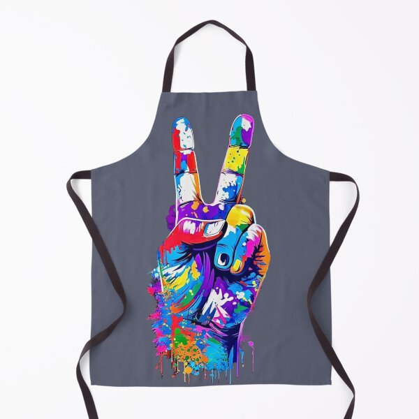 Item preview, Colorful Paint Splash Peace Sign Hand designed and sold by BlueHillsJanot.