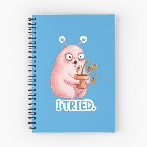 Item preview, I Tried Sad Alien Plant – Funny Relatable Watercolor Meme designed and sold by StickyDelights.