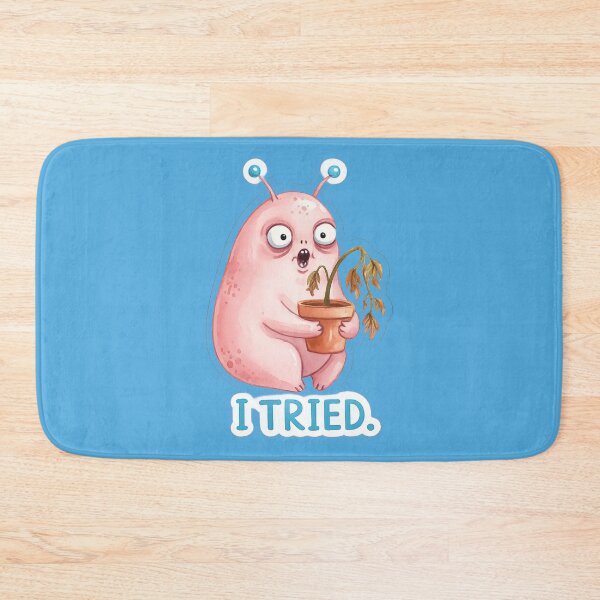 Item preview, I Tried Sad Alien Plant – Funny Relatable Watercolor Meme designed and sold by StickyDelights.
