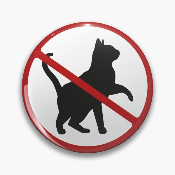 Item preview, Prohibited Cat Sign, Black Cat, Novelty Signage designed and sold by AASparksDesigns.