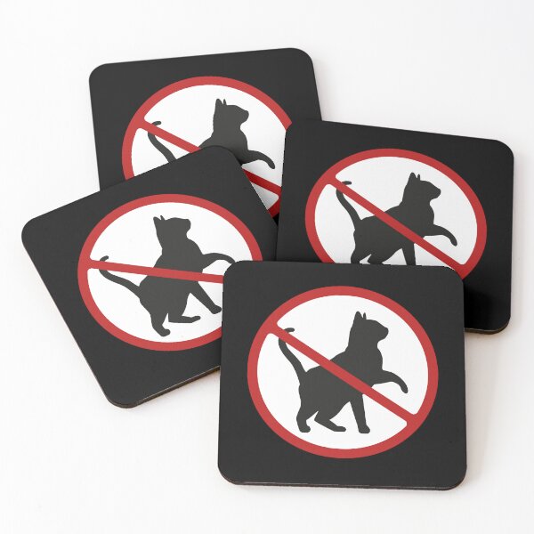 Item preview, Prohibited Cat Sign, Black Cat, Novelty Signage designed and sold by AASparksDesigns.