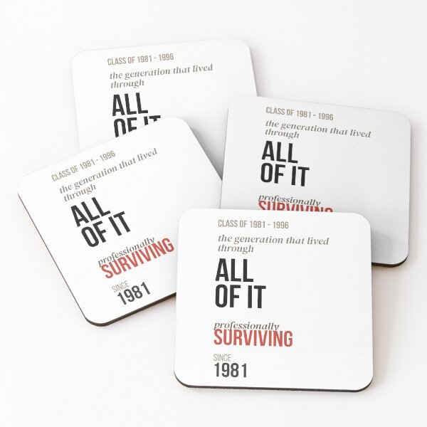 Item preview, "Millennials Professionally Surviving Since 1981 — Light designed and sold by VocalThreads.