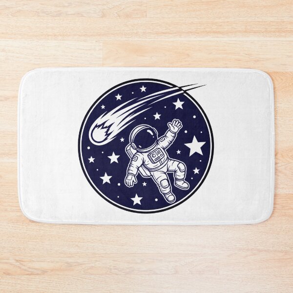 Item preview, Floating Astronaut With Comet Retro Space Adventure Design designed and sold by PixelGrafiks.