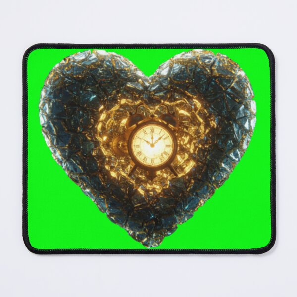 Item preview, Shattered Time Heart - Gothic Clock Design designed and sold by Dzblack.