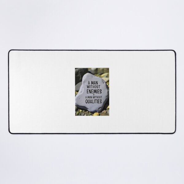 Item preview, A Man Without Enemies Is a Man Without Qualities – Motivational Quote Wall Poster designed and sold by Sandyplus.