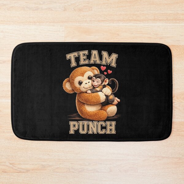 Item preview, Team Punch Cute Monkey Plush Hug Funny Animal Design designed and sold by JerdbordinShop.