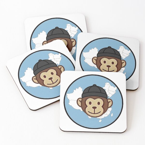 Item preview, China – Tang Cap –Travel Monkey – Circle Badge Design designed and sold by MyMonkeyMerch.