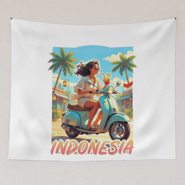 Item preview, Scooter Adventure Indonesia | Southeast Asia designed and sold by Dikshant Goyal.