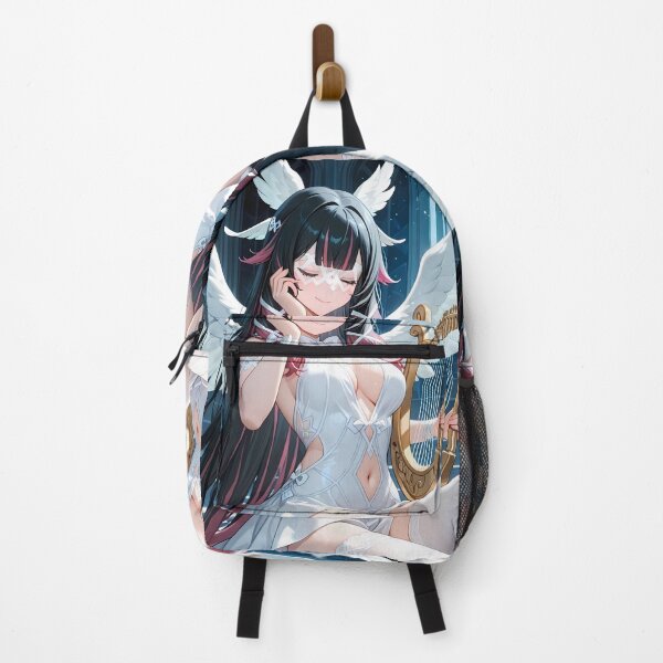 Item preview, Columbina Genshin Impact Angel Wings Harp Melody Inside Cathedral Night designed and sold by mildaclairmo.
