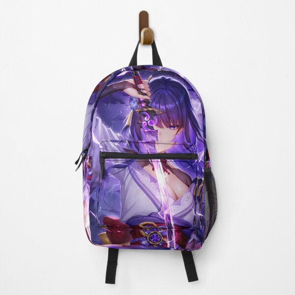 Item preview, Raiden Shogun Genshin Impact Thunderstorm Purple Glow designed and sold by mildaclairmo.