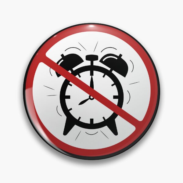 Item preview, Prohibited Alarm Clock Sign, Signage, Novelty, Clocks designed and sold by AASparksDesigns.