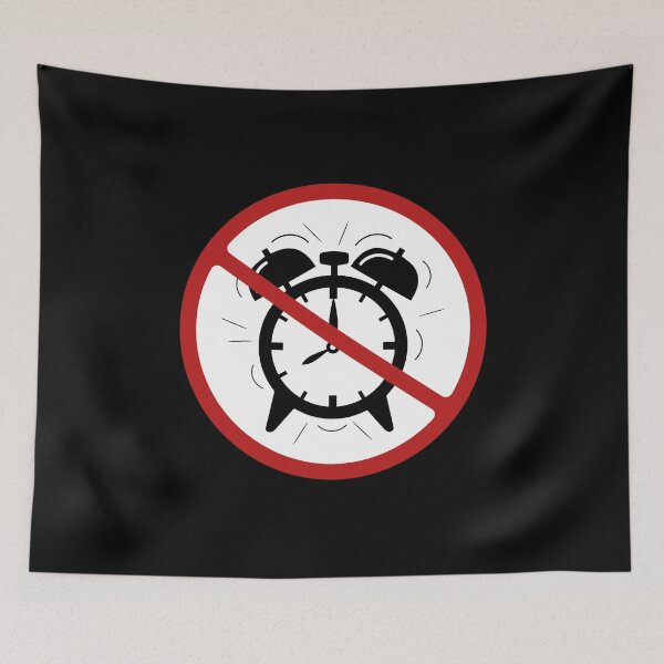 Item preview, Prohibited Alarm Clock Sign, Signage, Novelty, Clocks designed and sold by AASparksDesigns.