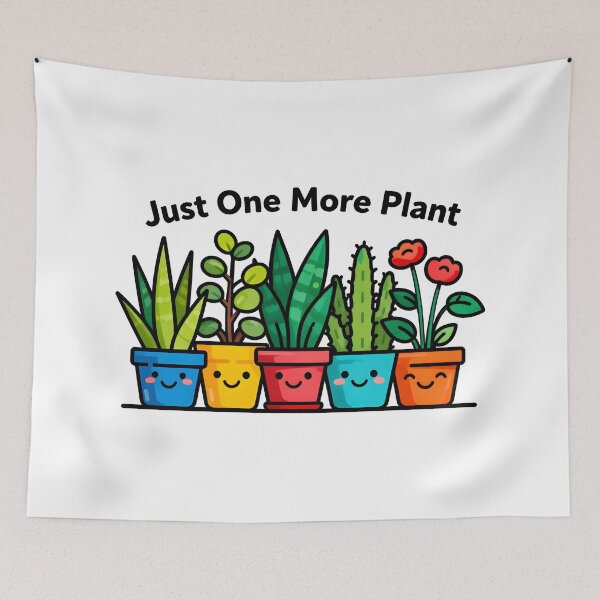 Item preview, spring Just One More Plant Funny Plant Lover T-Shirt designed and sold by Uglyandcute.