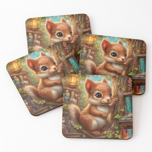Item preview, Squirrel Scholar in the Tree‑Top Library designed and sold by MyMagicalPlace.