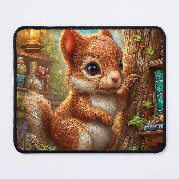 Item preview, Squirrel Scholar in the Tree‑Top Library designed and sold by MyMagicalPlace.