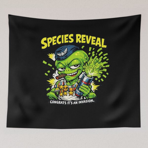 Item preview, Species Reveal Alien Shirt – Congrats It’s An Invasion UFO Disclosure Meme T-Shirt – Funny Alien Military Graphic Tee designed and sold by JonelCrafts.