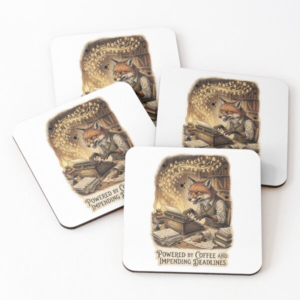 Item preview, Plot Hole Patcher - Dark Academia Writer Fox designed and sold by HiruK.