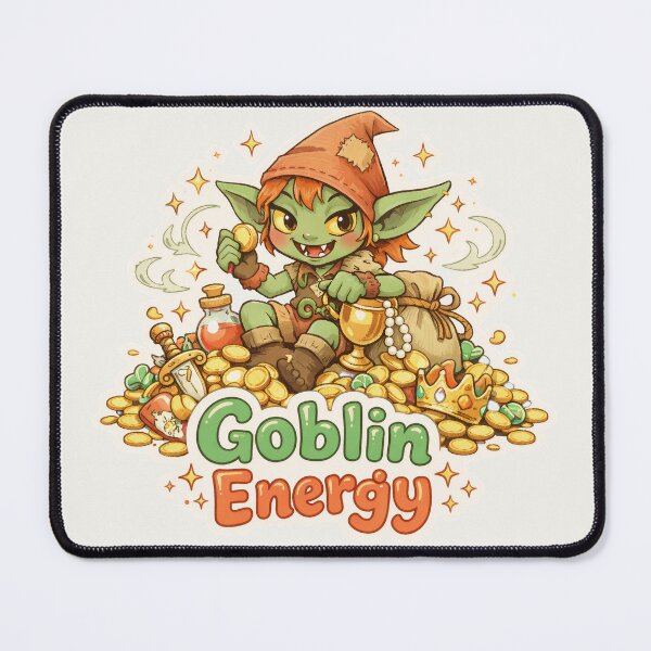 Item preview, Goblin Energy - Cute Goblin Sticker, Goblincore Aesthetic designed and sold by Chaotic-Treasures.