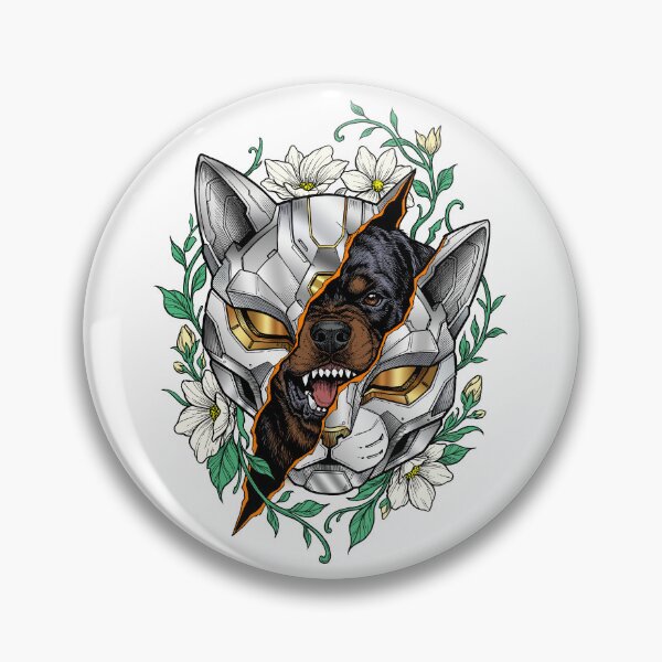Item preview, Rottweiler in a cat mask designed and sold by krabbaraban.