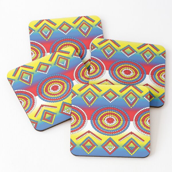 Item preview, Vibrant Maasai Beadwork Inspired Tribal Geometric Pattern designed and sold by DGtaLrtcom.