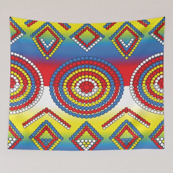 Item preview, Vibrant Maasai Beadwork Inspired Tribal Geometric Pattern designed and sold by DGtaLrtcom.
