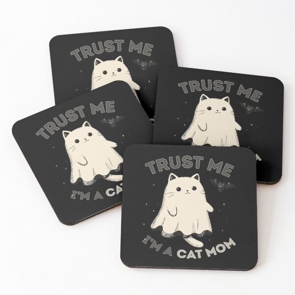 Item preview, Trust me, i'm a cat mom Ghost Kitty Classic Funny T-Shirt designed and sold by OldSkullDesigns.