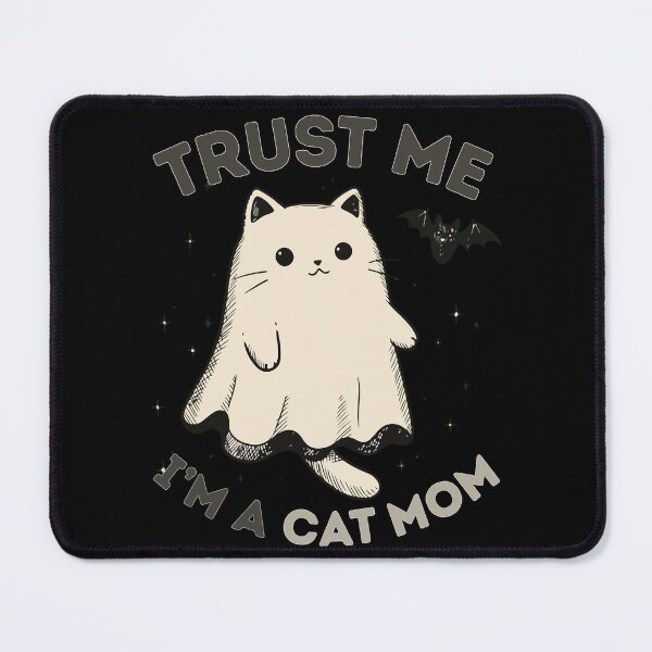 Item preview, Trust me, i'm a cat mom Ghost Kitty Classic Funny T-Shirt designed and sold by OldSkullDesigns.