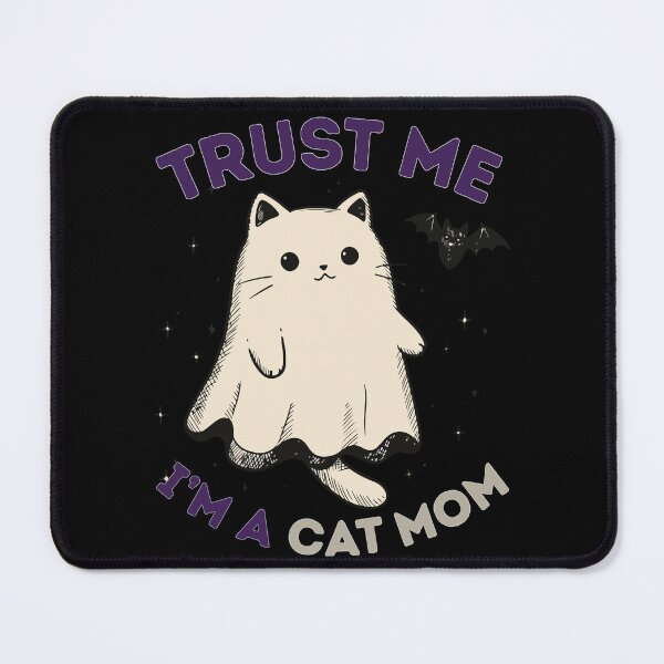 Item preview, Trust me, i'm a cat mom Ghost Kitty Classic Funny T-Shirt designed and sold by OldSkullDesigns.