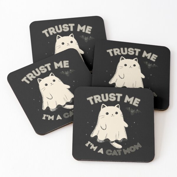 Item preview, Trust me, i'm a cat mom Ghost Kitty Classic Funny T-Shirt designed and sold by OldSkullDesigns.