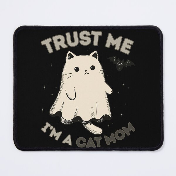 Item preview, Trust me, i'm a cat mom Ghost Kitty Classic Funny T-Shirt designed and sold by OldSkullDesigns.