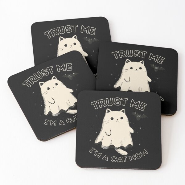 Item preview, Trust me, i'm a cat mom Ghost Kitty Classic Funny T-Shirt designed and sold by OldSkullDesigns.