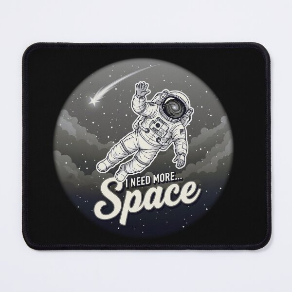 Item preview, I Need More Space Vintage Astronaut Floating In Galaxy Design designed and sold by PixelGrafiks.